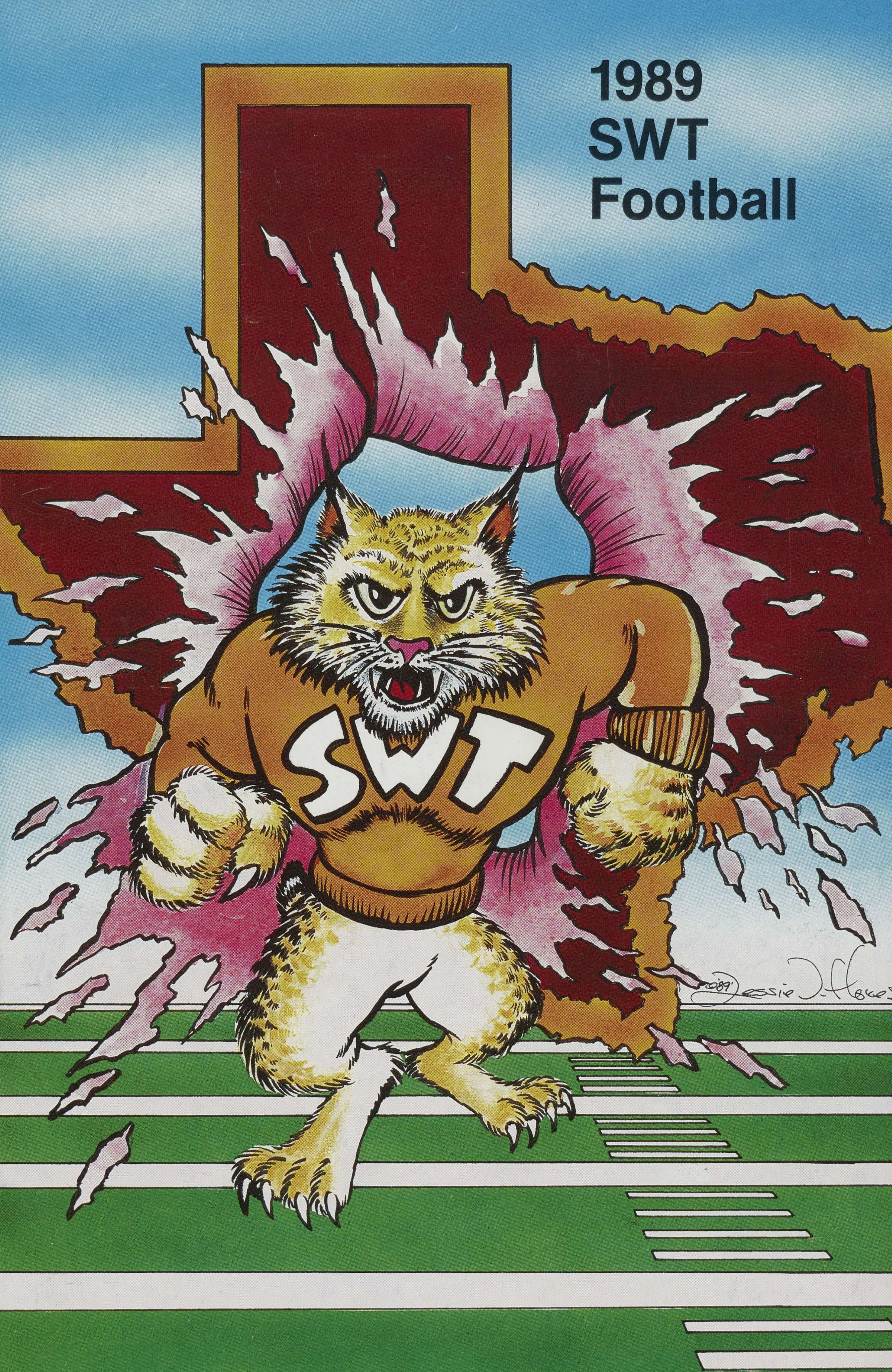 Front cover of 1989 Football Media Guide