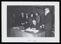 Lyndon B. Johnson Signing Higher Education Act (Image 12-06-010)