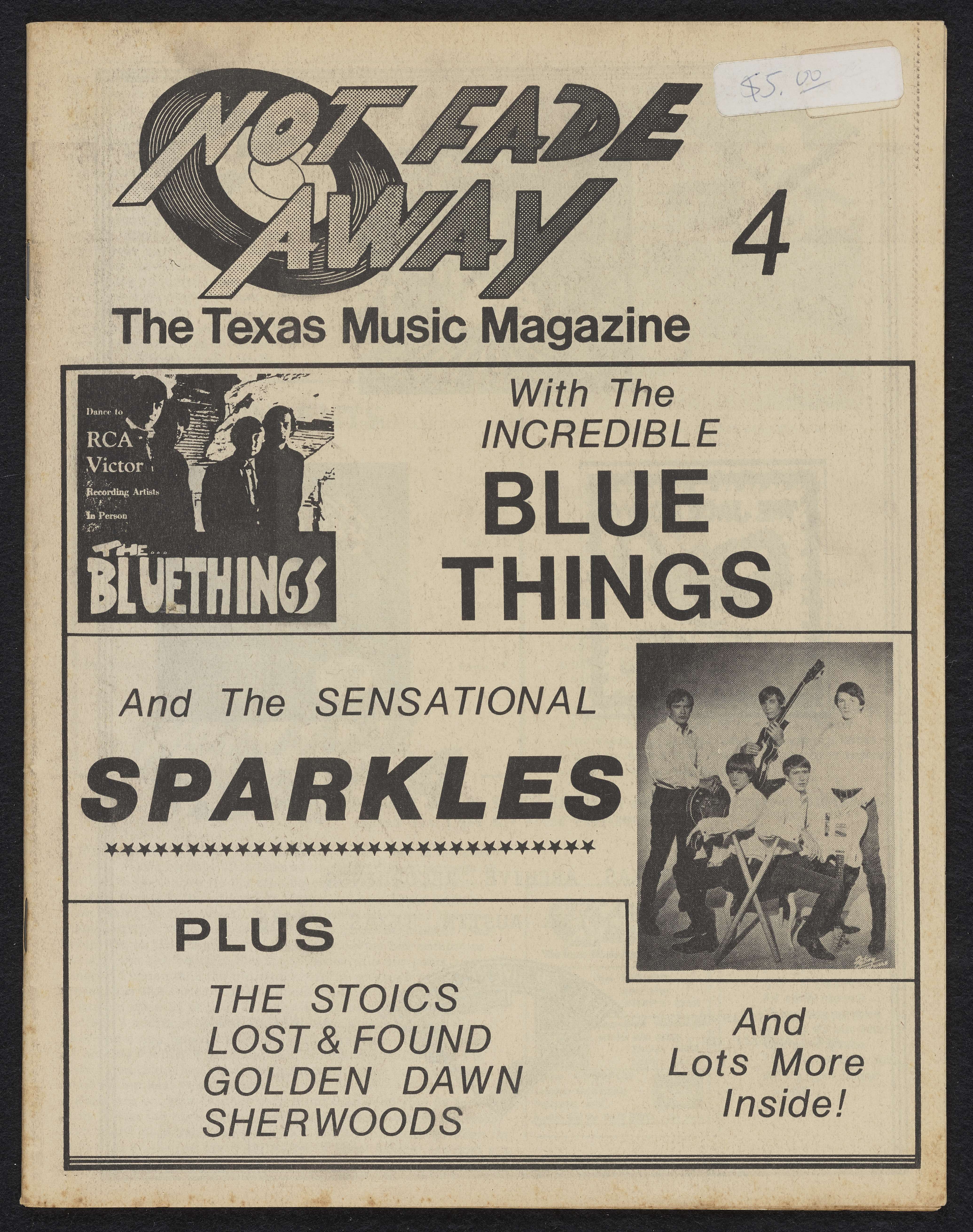 Cover of Not Fade Away magazine, 1985